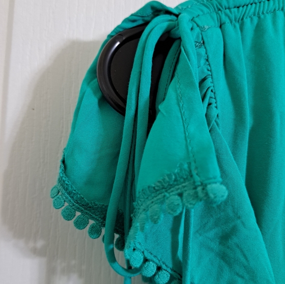 Lulu’s Green Wrap Midi Dress Small - Picture 12 of 12